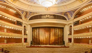 The stage and the audience hall
